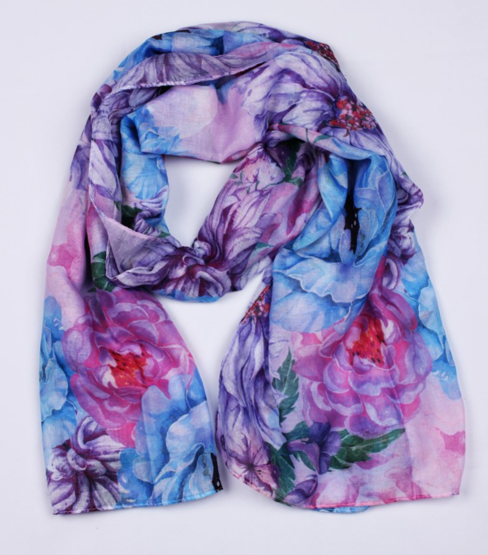 Alice & Lily printed scarf blue Style : SC/5025BLU image 0